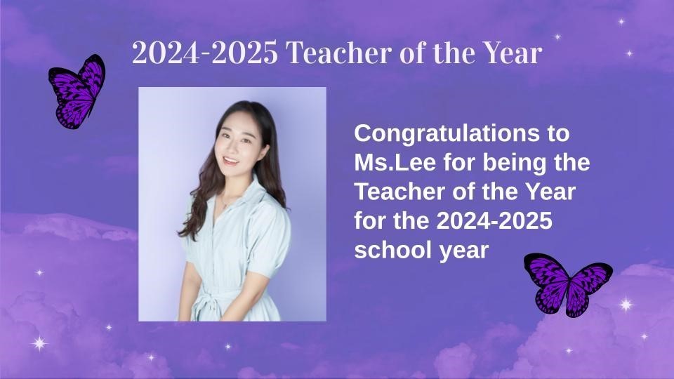 2024-2025 Teacher of the Year